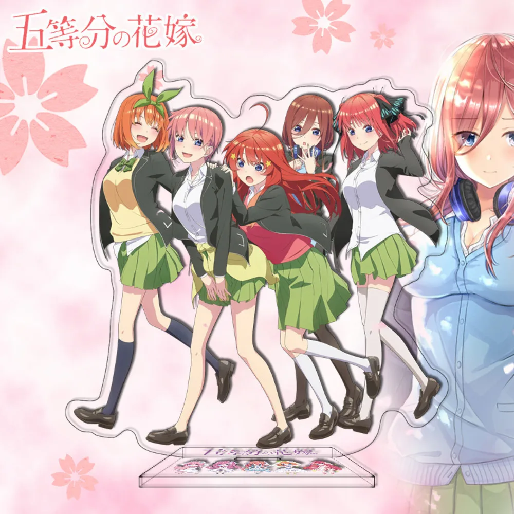 

Anime The Quintessential Quintuplets Acrylic Stand Figure Models Badge Brooch Pins Button Accessories Xmas Gift Girl