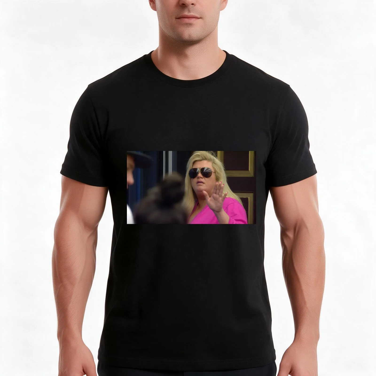 Gemma Collins Mood T-Shirt, Summer Casual Cotton Tee, Oversized Streetwear Tops, Vintage Graphic Print, Loose Fit Short Sleeve