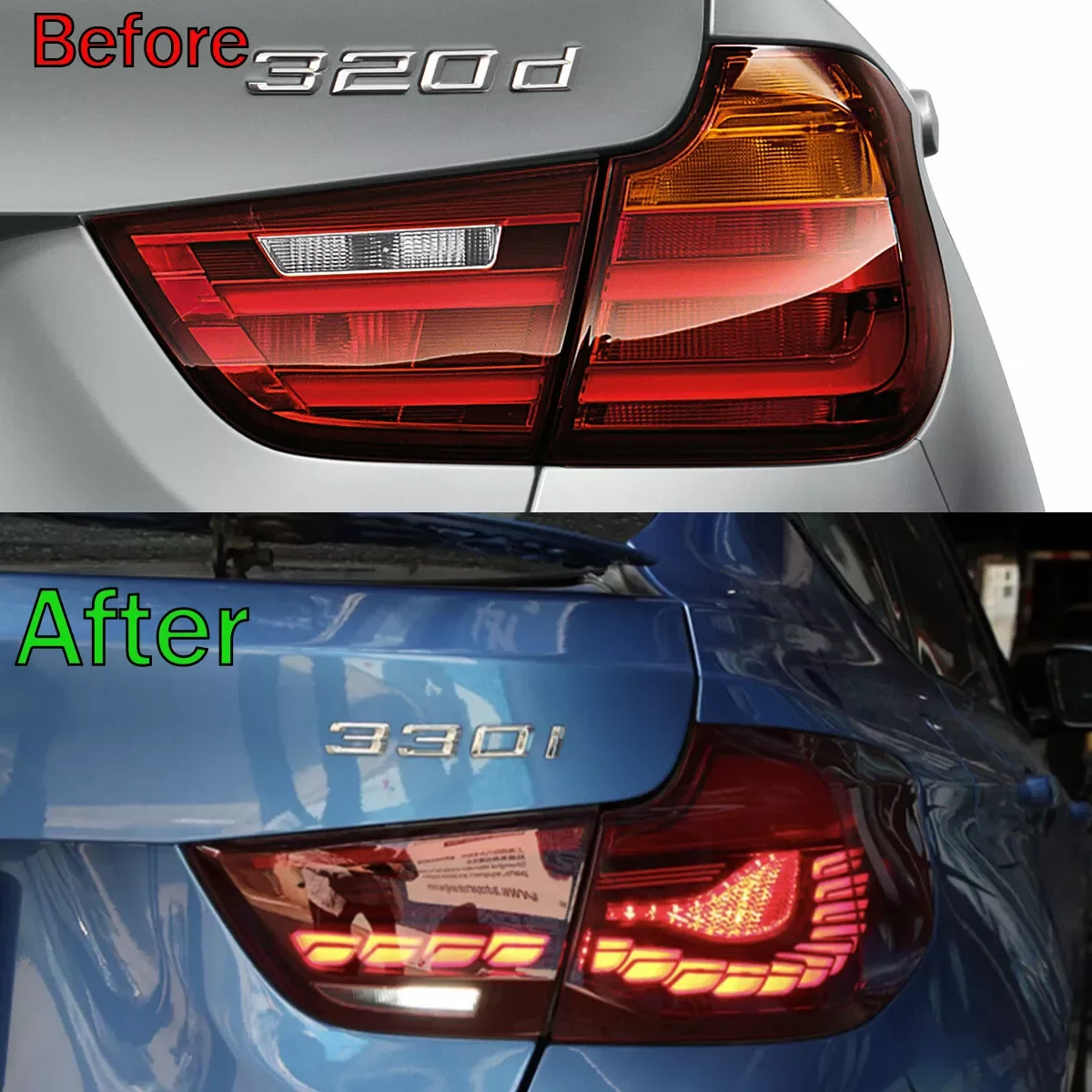 Tail Lights Red For BMW F34 3 Series 330i 340i GT 2013-2019 LED Tail Light Lamps Assembly Automotive Signal Lamp Plug and Play view 2