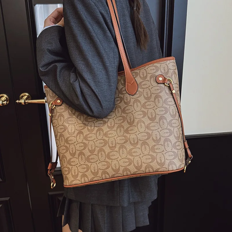 Bolsa tote feminina feita de couro premium, qualidade sofisticada e aparência diária da moda de Paris