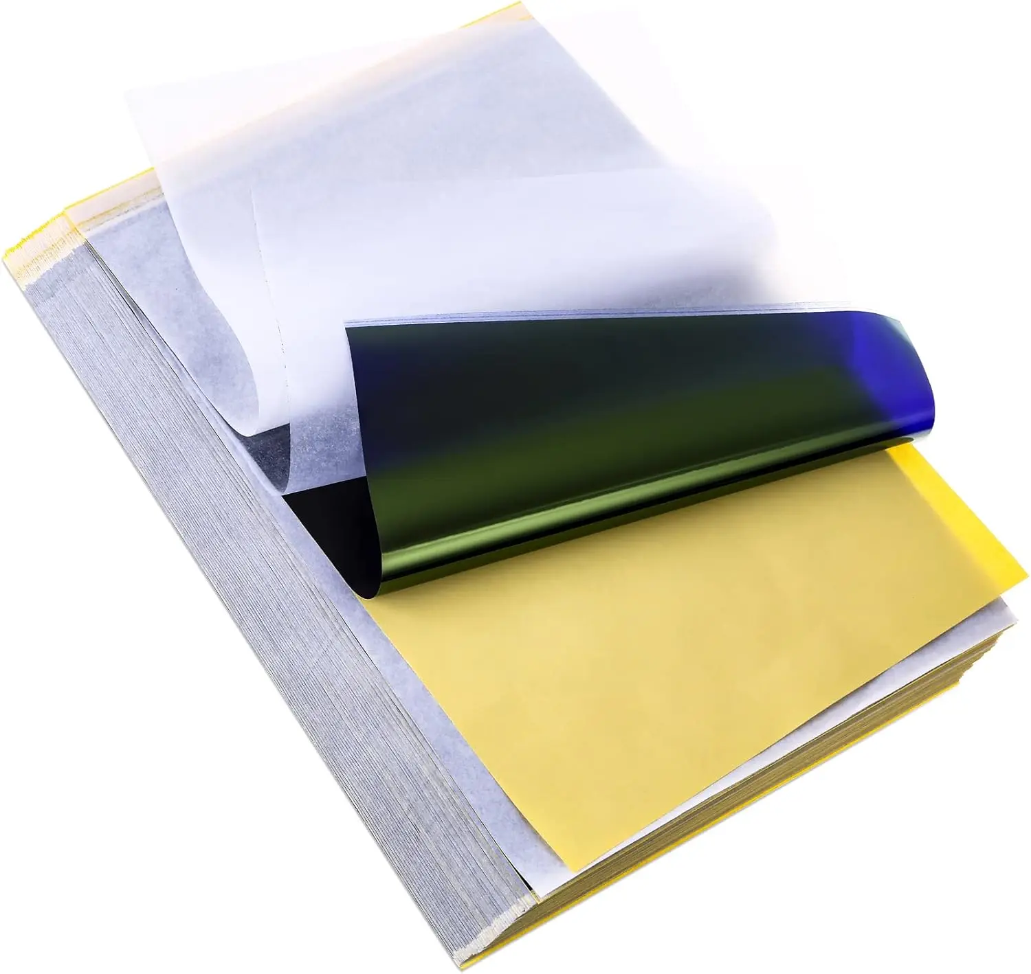 

100 Sheets Tattoo Transfer Paper 8.25x11.75 Inch Stencil Kit for Tracing and Transferring Images to Skin