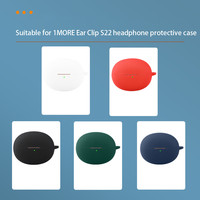 For 1MORE Ear Clip S22 Case Solid Color Earphone Cover Fundas Shell Soft Shockproof Silicone Hearphone Accessories