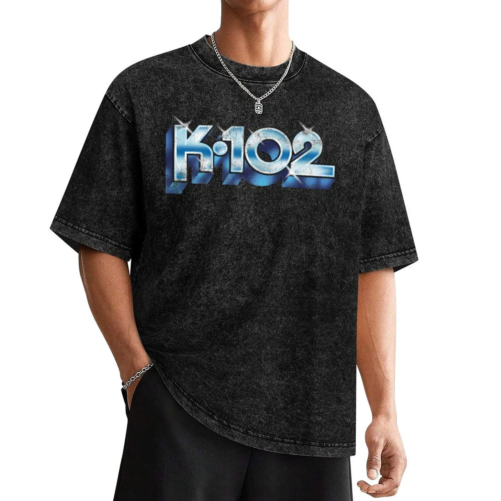 

K102: South Florida's Hottest Rock of the '80s (Vintage) T-Shirt baggy shirts graphic tee shirt mens graphic t-shirts anime