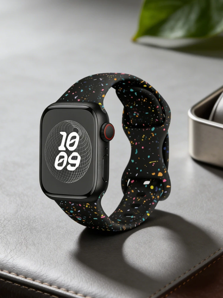 Sport Silicone band for Apple watch 42mm 46mm 45mm 41mm 44mm 49mm 40mm bracelet correa Series 9 8 7 6 5 10 11 SE Ultra 3 strap