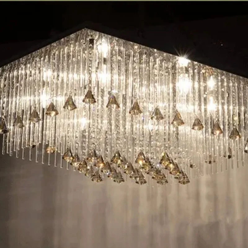 Manufacturers, crystal lamp rectangular living room lights led lamps lighting modern bedroom Ceiling