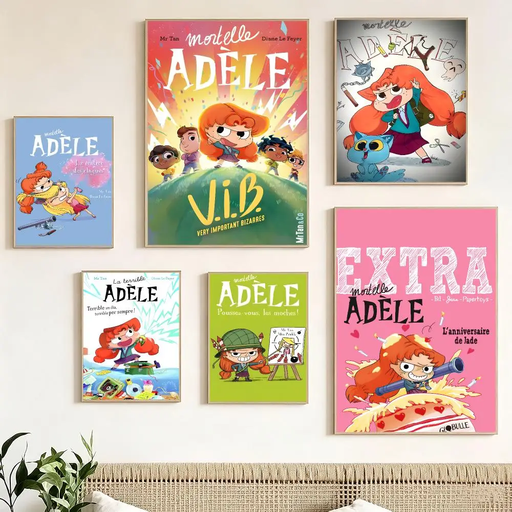 Kids Cartoon R-Rebel Adele Poster Print Painting Home Decor for Bedroom Living Room Hallway
