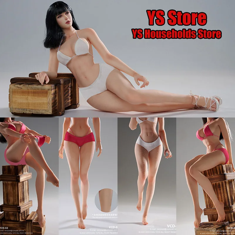 

Pink Pale/Natural/Suntan Skin VERYCOOL 1/6 Soldier Silicione Seamless Body VCD-01 Detachable Feet VCD-02 Connected Foot 12" Doll