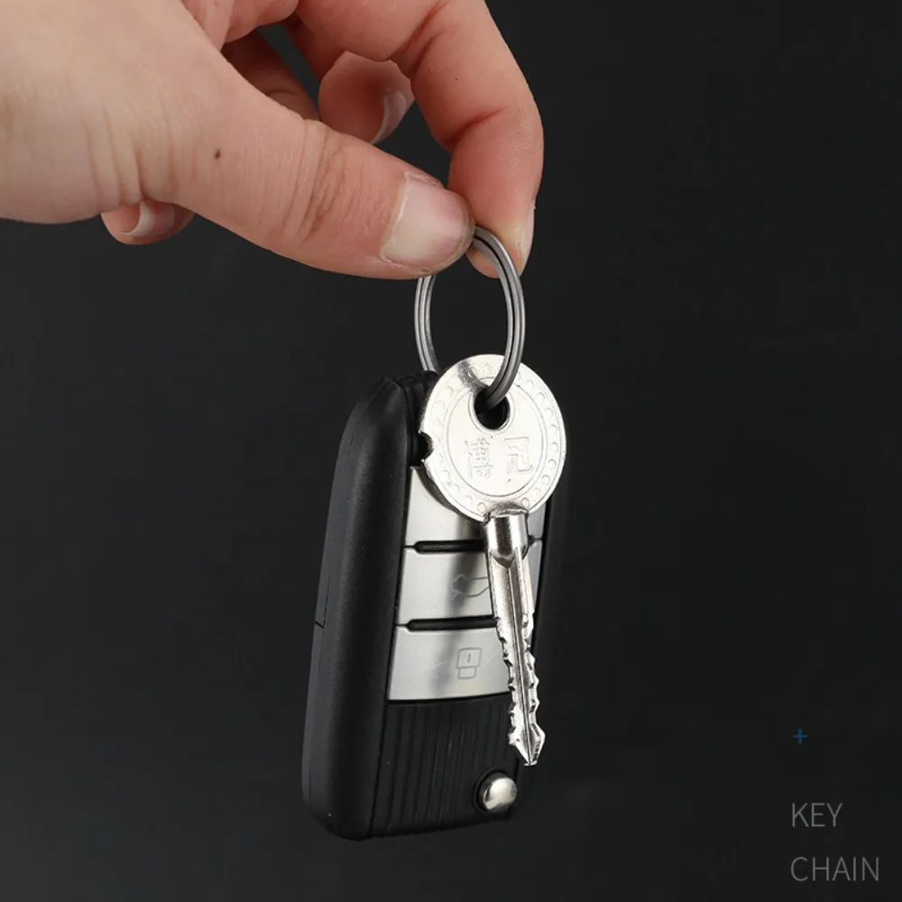 سبائك التيتانيوم Keyfobs سوبر خفيفة الوزن EDC التيتانيوم مفتاح مشبك التيتانيوم حلقة رئيسية سوبر خفيفة الوزن سلاسل المفاتيح سيارة المفاتيح #4