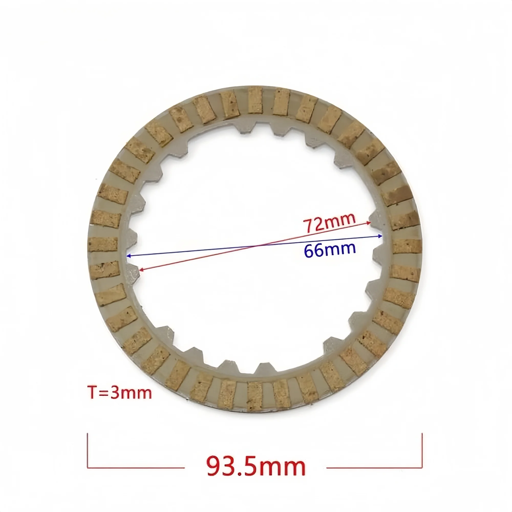 Suitable for BMW G450X G450 X 2009 Clutch Plates Friction Plates Clutch Disc/Set of 6 Plates