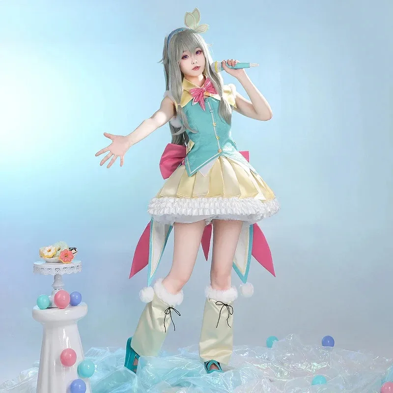 

Anime Project Sekai Colorful Stage Kusanagi Nene Cosplay Costume Top Skirt Decorative Accessories Full Set Carnival Party Outfit