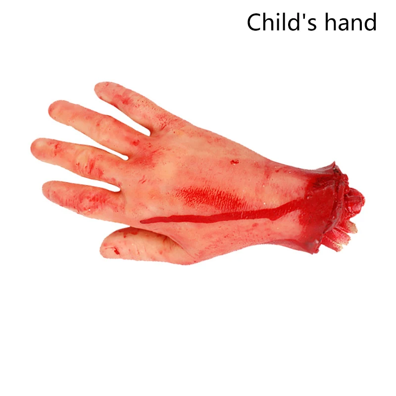 يد رعب مزيفة لجميع الهالوين ، يد الزومبي ، إكسسوارات ذراع مزيفة ، أجزاء الجسم ، زينة الهالوين ، ألعاب صعبة