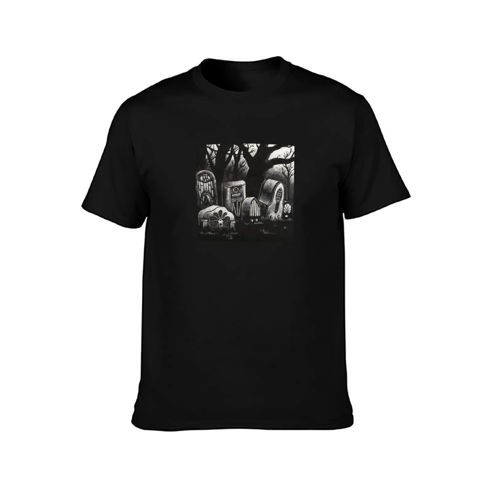 Radio Graves T-Shirt Soft Stretch Short Sleeve Top
