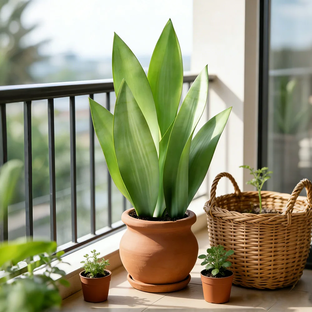 32/37cm Künstliche Schlangenpflanzen, künstliche Tiger-Piran-Sukkulenten, Kunststoff-Sansevieria für Zuhause, Balkon, Büro, Geschenk, Dekoration – Detail 7