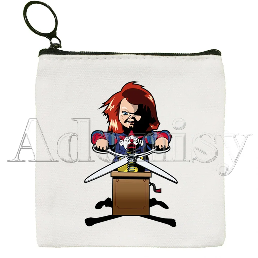 Chucky Canvas Portemonnee Munt Portemonnee Collectie Canvas Tas Kleine Portemonnee Rits Sleutelzak Hand Cadeau