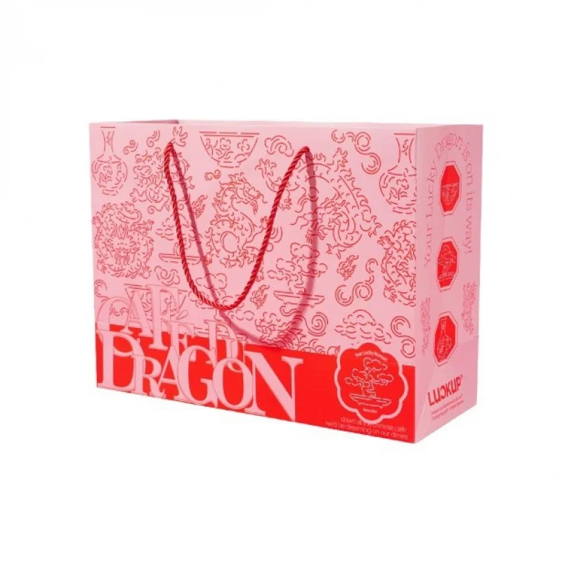 Customized. Red Hand-Painted National Style High Sense Boat Festival Bag Handbag Factory Custom Thickened Bag