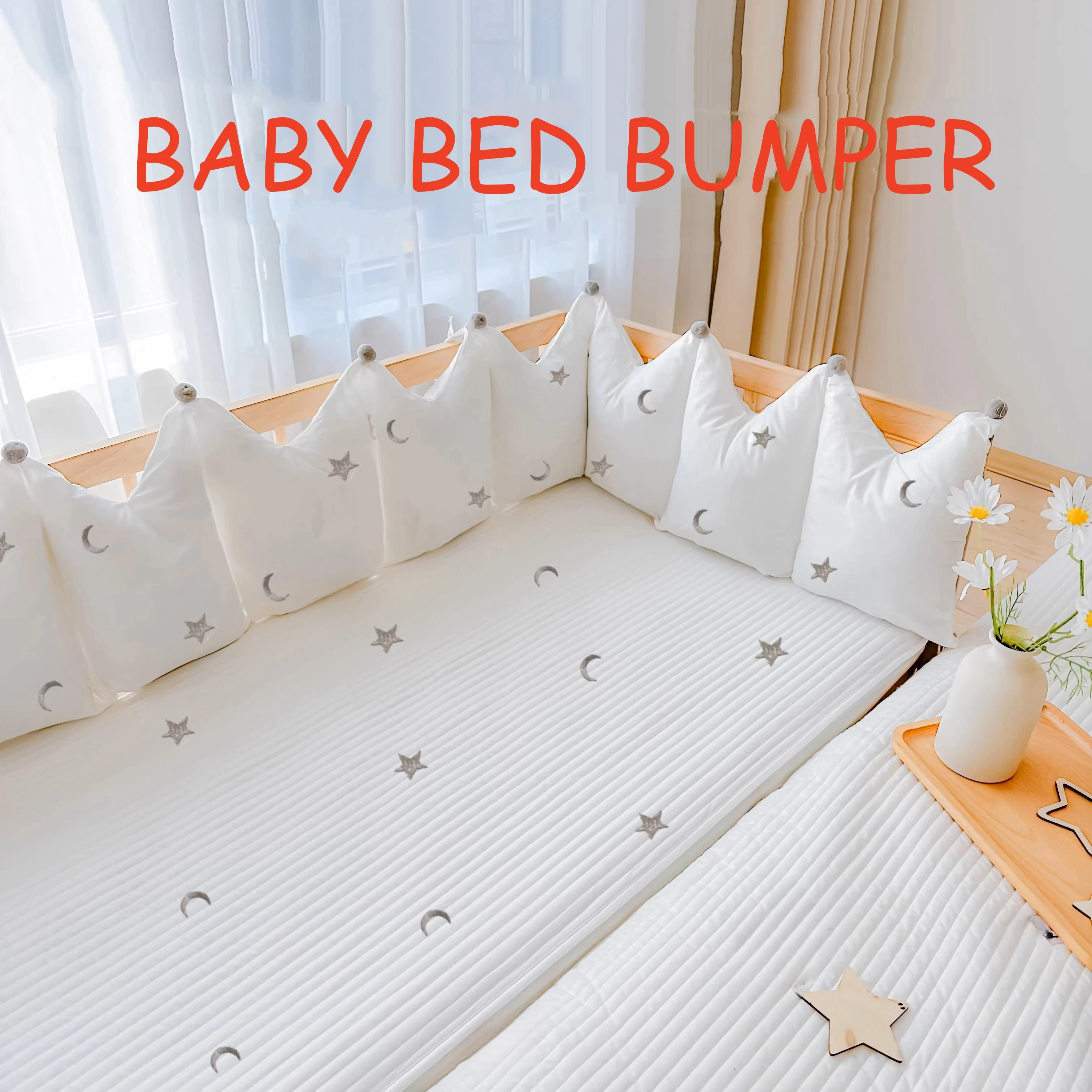 

200 см забор для детской кроватки, мягкая сумка, сращивающаяся кровать, 1 шт., защита от столкновений из чистого хлопка, забор для детской кроватки, съемный моющийся забор