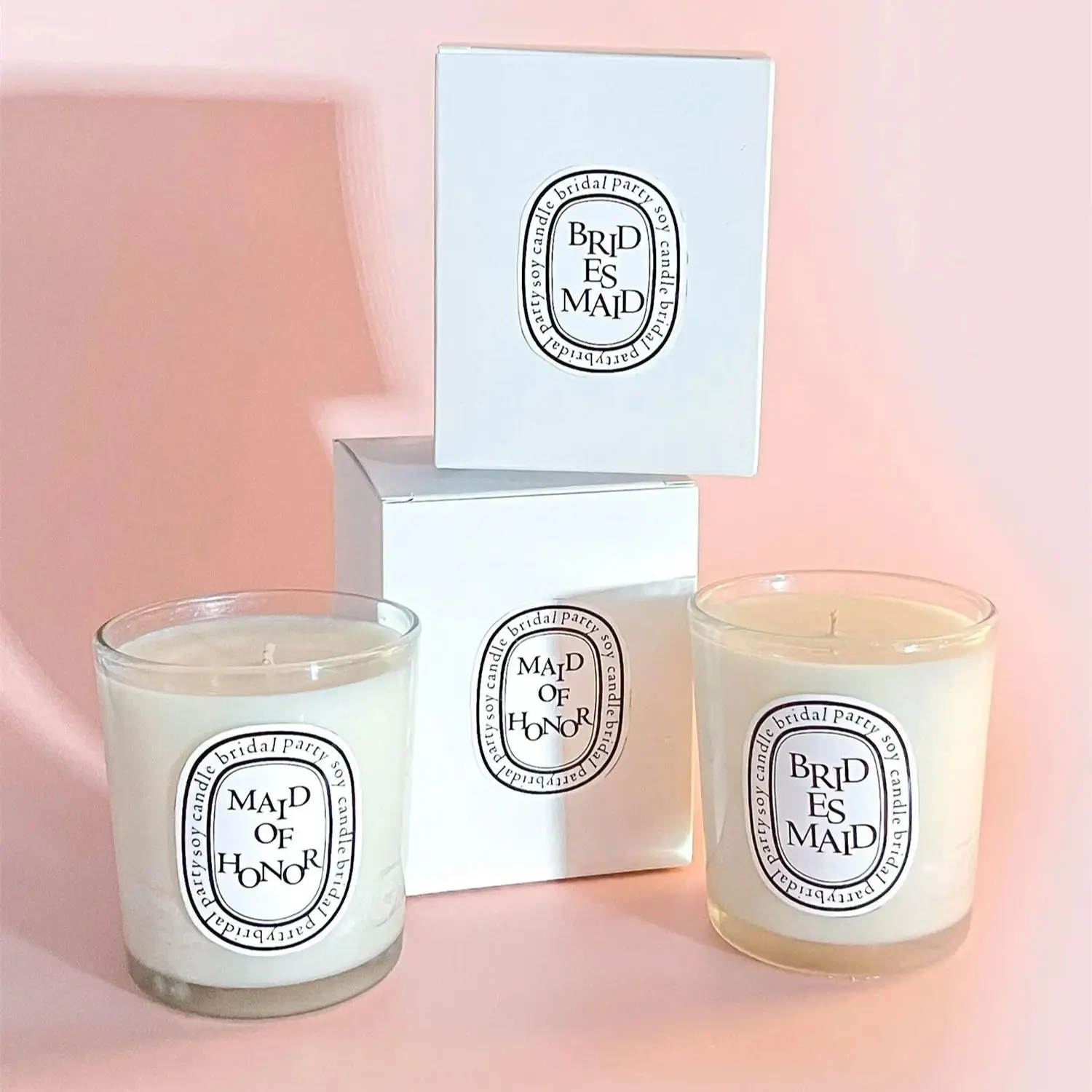 

Bridesmaid Candle Bridesmaid Proposal Box Gifts BridesmaidsMaid of honor proposal Bridal Shower Gift