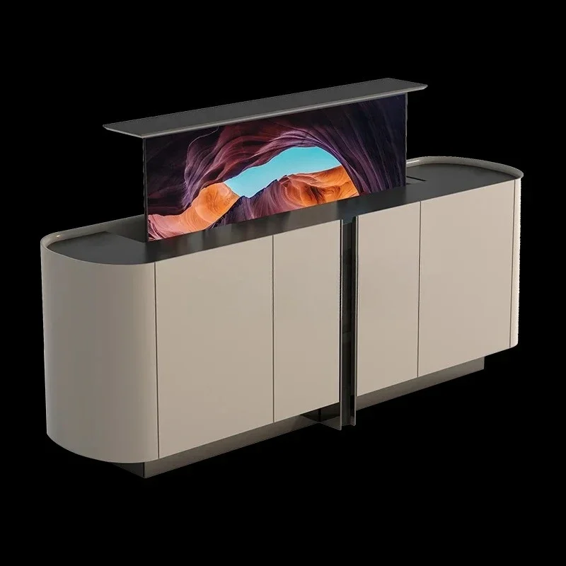 

Hidden intelligent automatic lifting TV cabinet, living room high sofa partition cabinet, bedroom chest cabinet