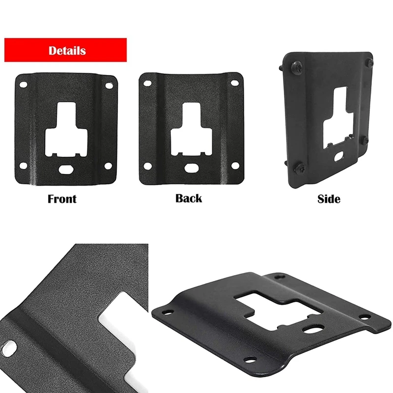 

4Pcs Truck Bed Tie Down Panel Bracket Plate Rear Cargo Load Hook Reinforcement Panel For Ford F150 F250 F350 Raptor