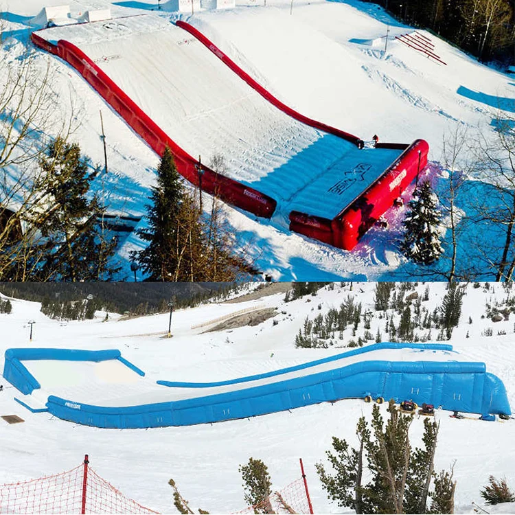 حصيرة تدريب منحدر التزلج الجاف القابلة للنفخ، سجادة أرضية