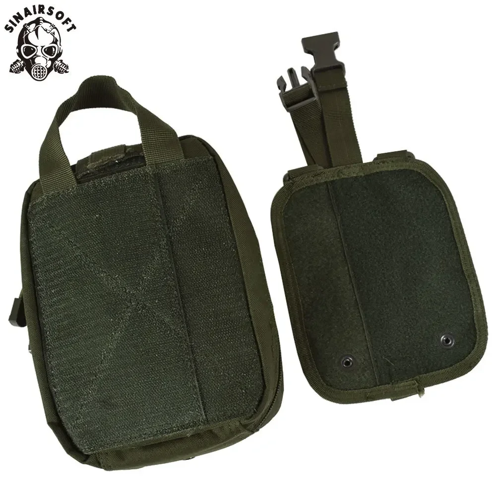 SINAIRSOFT – Sac de premiers soins en nylon pour airsoft,pochette tactique à fixation molle, médical d\'urgence, pour survie, voiture utilitaire,