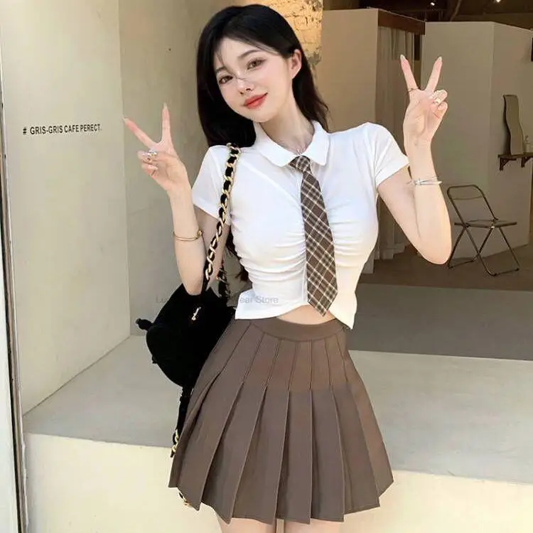 Uniforme scolaire de style japonais et coréen pour femmes, uniforme scolaire pour filles chaudes, mode vintage pour dames, ensemble 03/Jk