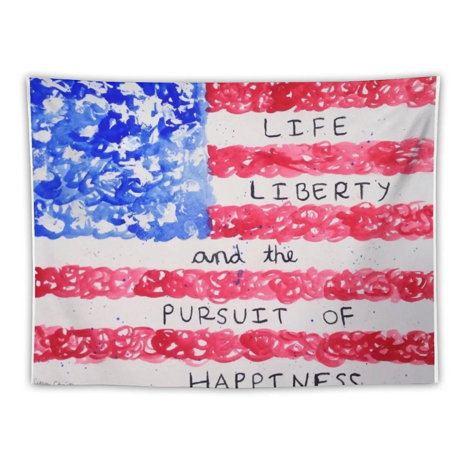 

New Life, Liberty, and the Pursuit of Happiness Tapestry Luxury Living Room Decoration Tapestrys Decor For Bedroom