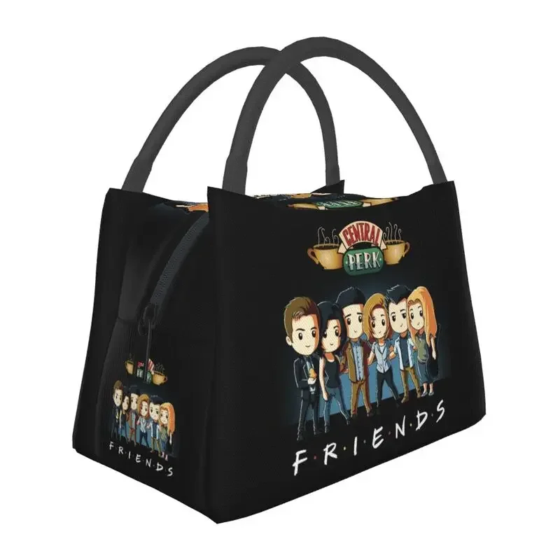 

Cartoon Friends Characters Lunch Boxes Women TV Show Cooler Thermal Food Insulated Lunch Bag Hospital Office Pinic Container