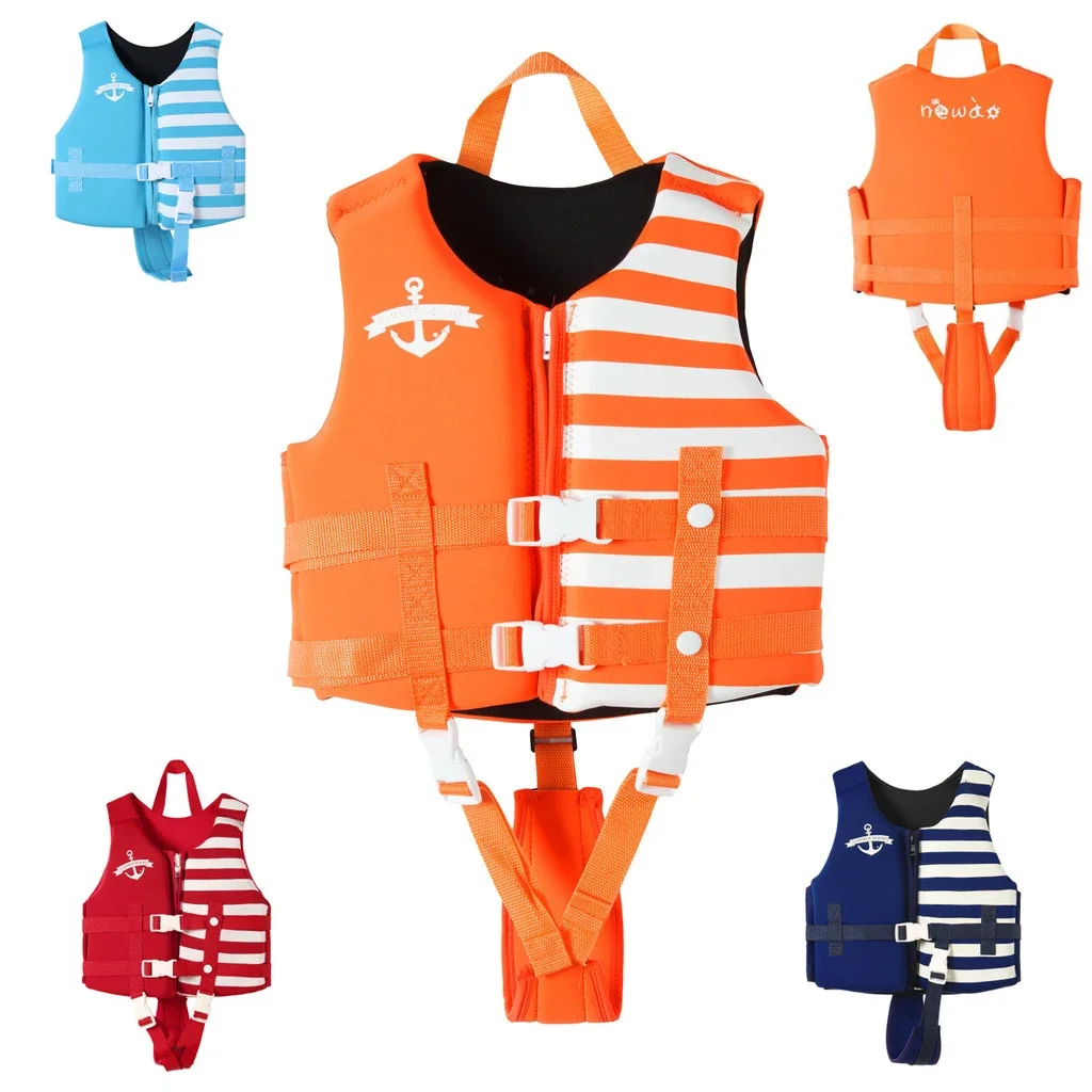 Wholesale Children Kids Boys Girls Youth Adjustable Strap Neoprene EPE Foam Swim Beach Waterpark Safety Device Life Vest Jacket