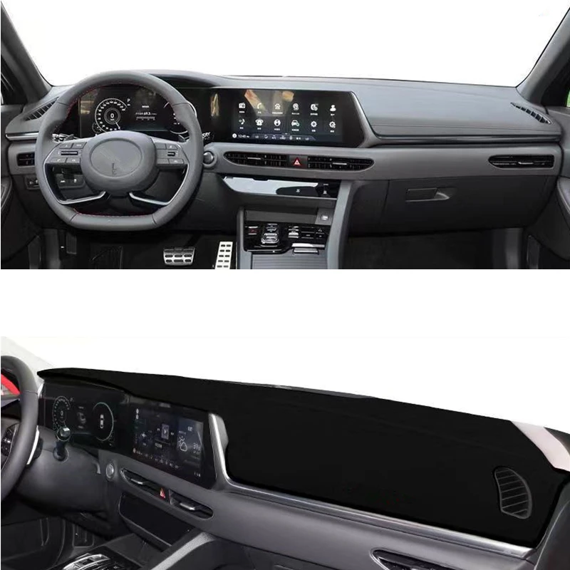 For Hyundai Sonata DN8 N Line 2020 2021 2022 Dashboard Cover Sun Shade Mat Pad Anti-Glare Dashmat Protect Carpet Car Accessories 3