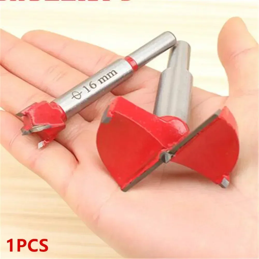 Woodworking Hole Drill Bit Round Hole Hinge Lengthened Connecting Rod Drill Reaming Hole Punch Set Carpentry Tools