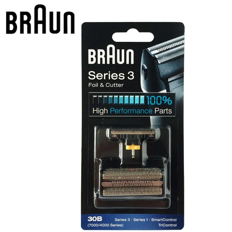 Braun 30B Shaver Head Series 3 Foil Cutter Blade for Electric Razor 7504 7505 7510 7511 7514 7515 7516 7763 7783 7785 7765