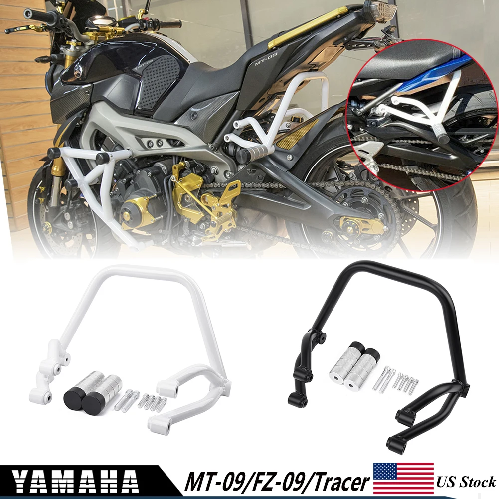 

For MT-09 FZ-09 Motorcycle Black Sub-cage Subcage Stunt Rear Passenger Peg For Yamaha MT FZ 09 Tracer MT09 FZ09 2013-2020