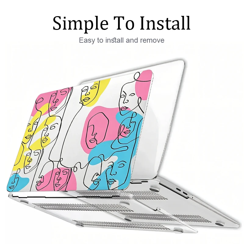 Laptop Protective Cover Print Hard PC Case For MacBook Air 13/13.6 Pro13/14/15.3/16 A1932 A2337 A2681 A2442 A2941 A2485 Cover