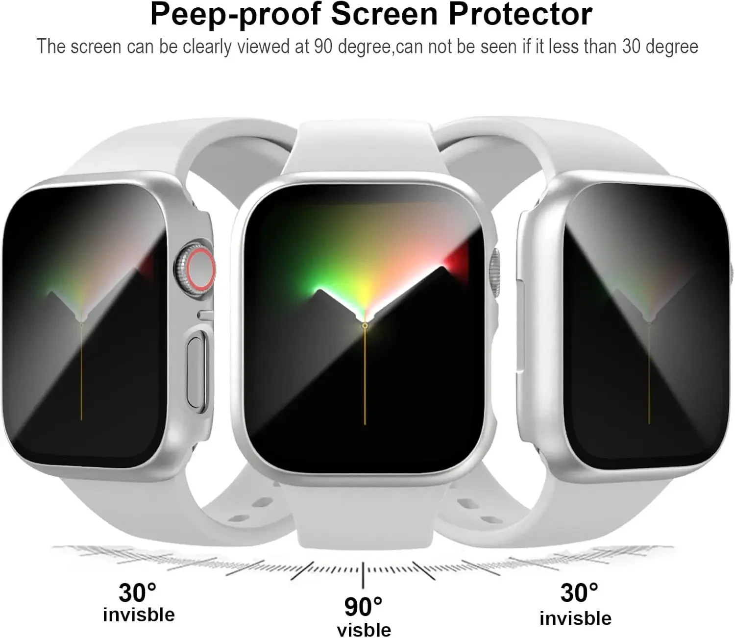 Glass+cover For Apple Watch 10 9 8 7 46/42mm 41 45mm PC bumper Screen Protector Case iWatch series Ultra 49mm 6 5 4 SE 44mm 40mm