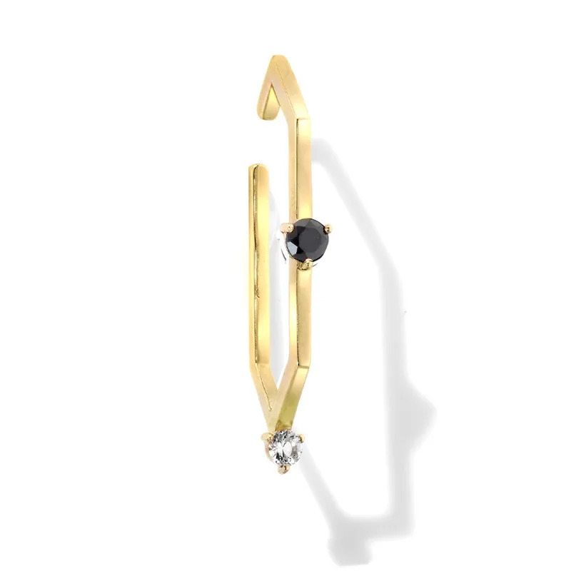 

Ins New Sterling Silver S925O Inlaid High-end Design Earrings Niche Design Sense Simple Light Luxury