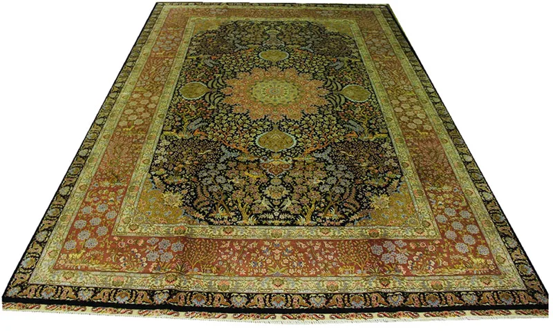 bedroom carpet Silk Persian Oriental woven Living Room Pattern