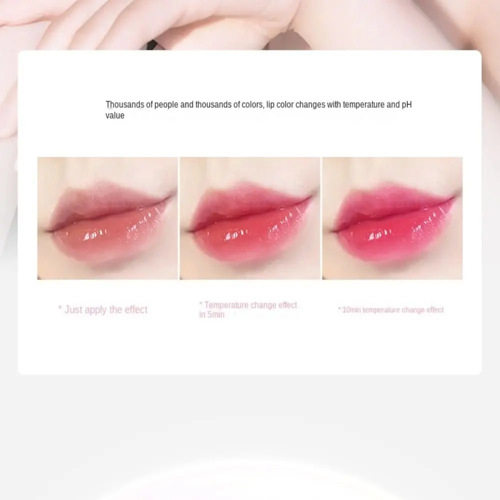 Rossetto idratante che cambia colore con temperatura, impermeabile, nutriente, luccicante, labbra in gelatina, lucentezza, idratazione, tazza antiaderente