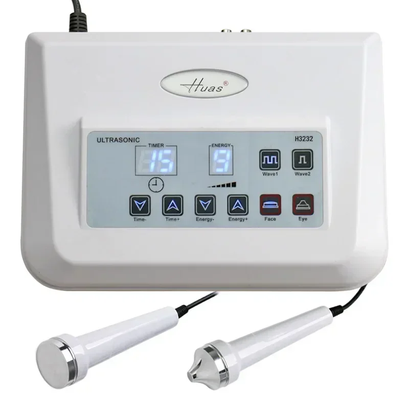 High Frequency 2 in 1 Ultrasonic Facial Massager HUAS H3232 Firming Anti-aging Wrinkle Removal Beauty Salon Skin Care Machine