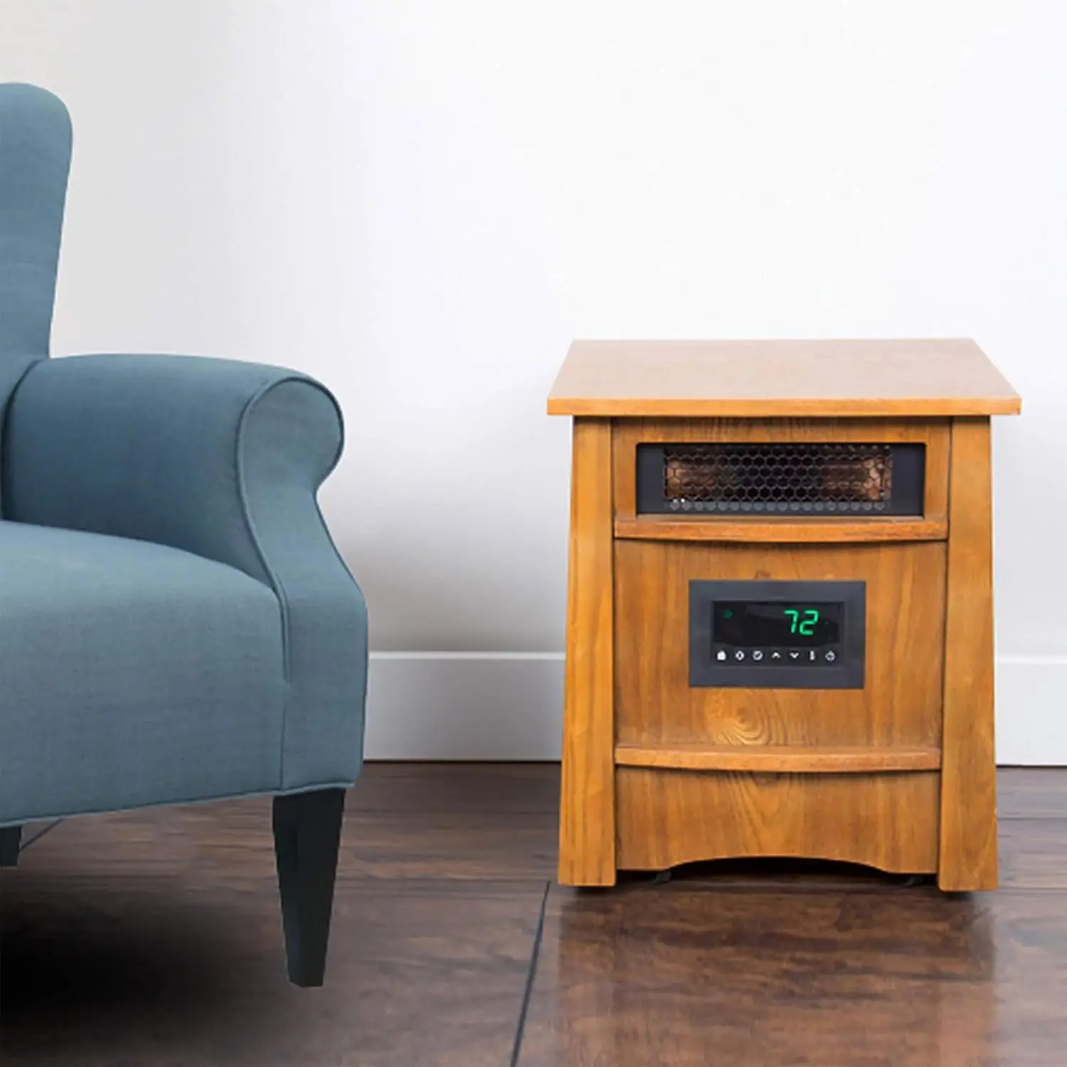 LifePro Ultimate 1500 Watts Electric Infrared Quartz Space Heater with Remote and 8 Heating Elements for Indoor Use, B