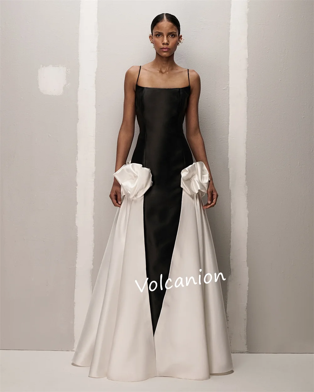 تخصيص Charmeuse Ruched ألف خط السباغيتي حزام فساتين طويلة مناسبة مخصصة أزياء أنيقة ذات جودة عالية