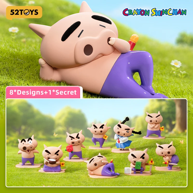 52TOYS Crayon Shinchan - Buriburizaemon‘’s Daily Life, Mystery Box, Action Figure random Collectible Toy Desktop Decoration Gift