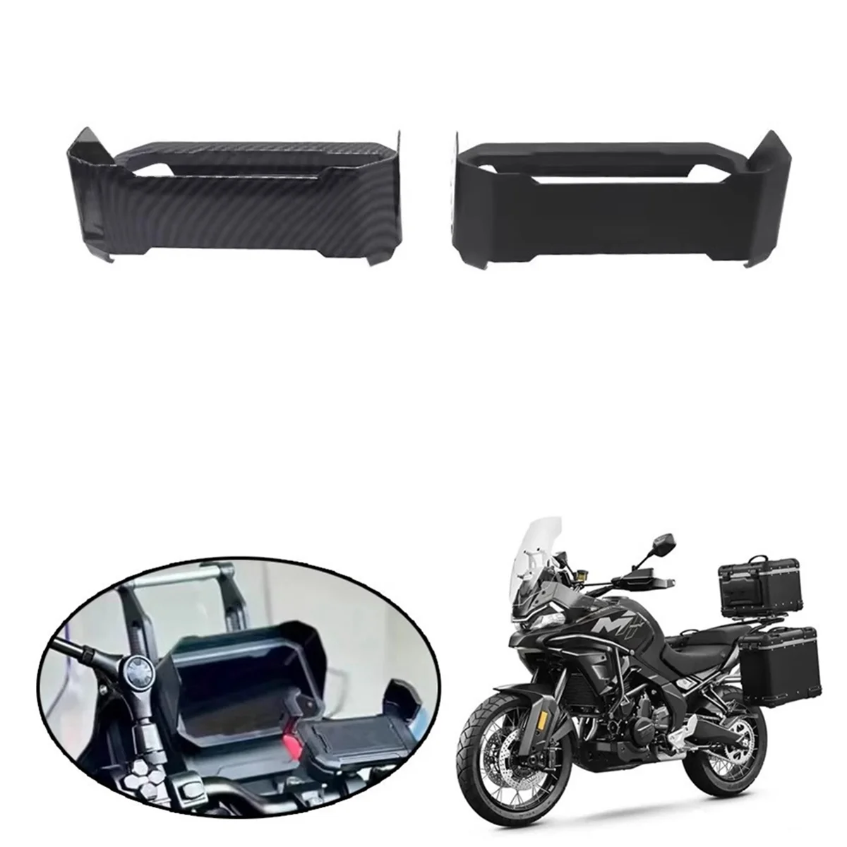 Motorcycle Accessories Sun Visor Instrument Hat Cover Protection for CFMOTO 700MT 700 MT 2024- Black
