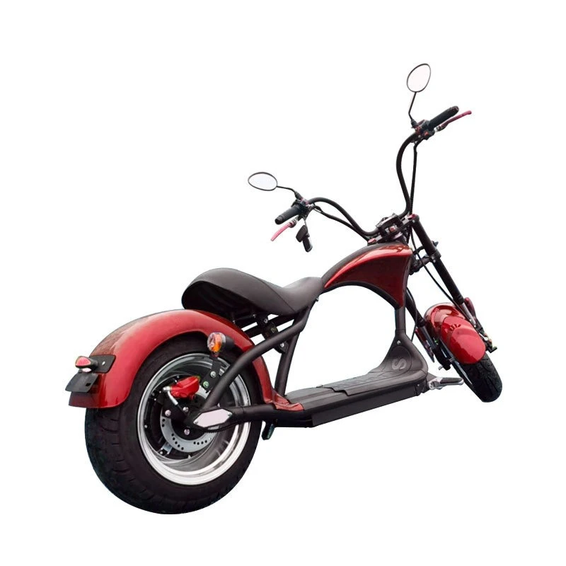 Retro motorcycle electric car city scooter