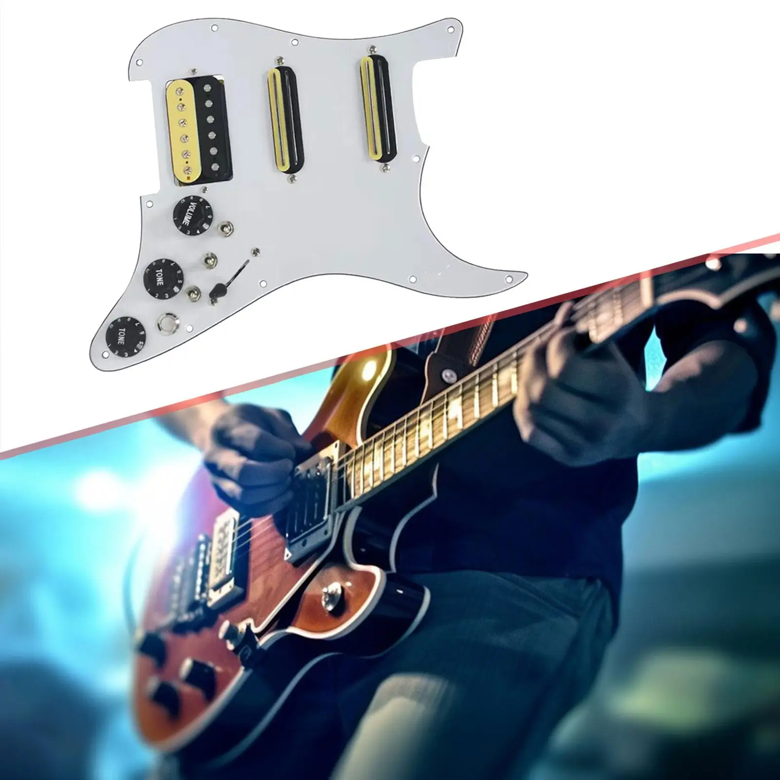 

Loaded Prewired Pickguard Musical Instrument Parts Practical