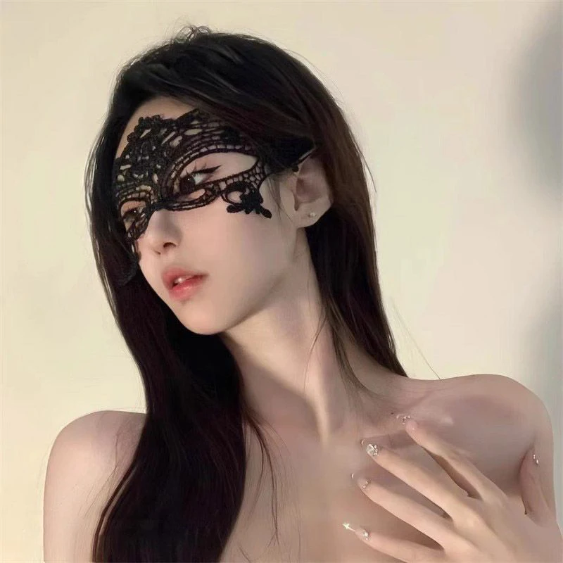 Masques de mascarade pour femmes, masque pour les yeux vénitien ajouré en dentelle, Costume de bal, fête de carnaval d'halloween, Cosplay Sexy noir blanc