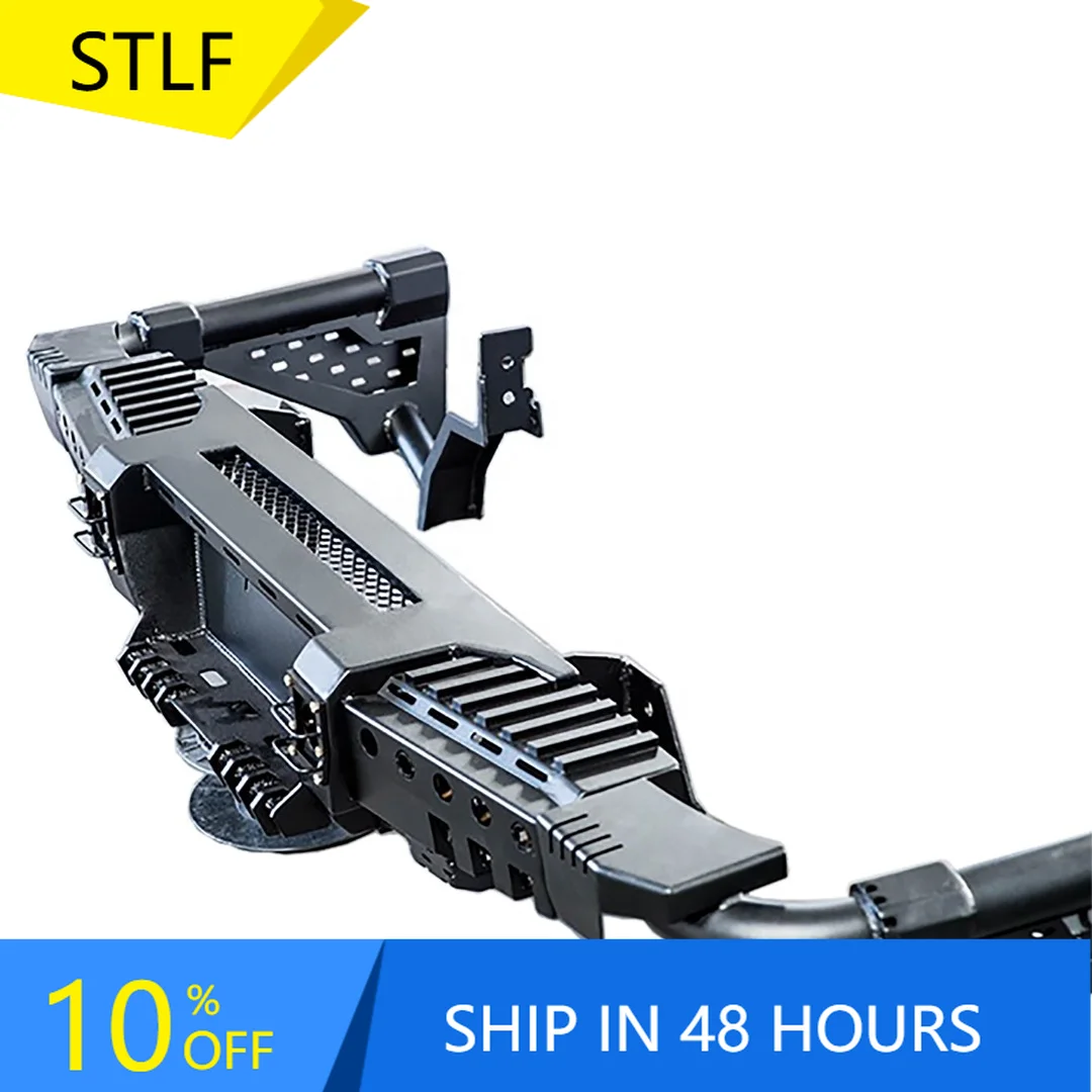 

STLFHilux Revo 2021 Steel Rear Bumper Steel Bumper Bar Car Bumpers Auto Body Systems for Ranger T6 T7 T8 OPEN N Ranger Raptor