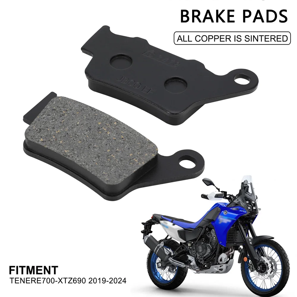 Motorrad Zubehör Disc Bremsbeläge Metall Rostschutz Bremsbeläge Für TENERE700-XTZ690 2019 2020 2021-2024 Off-Road Dirt Bike
