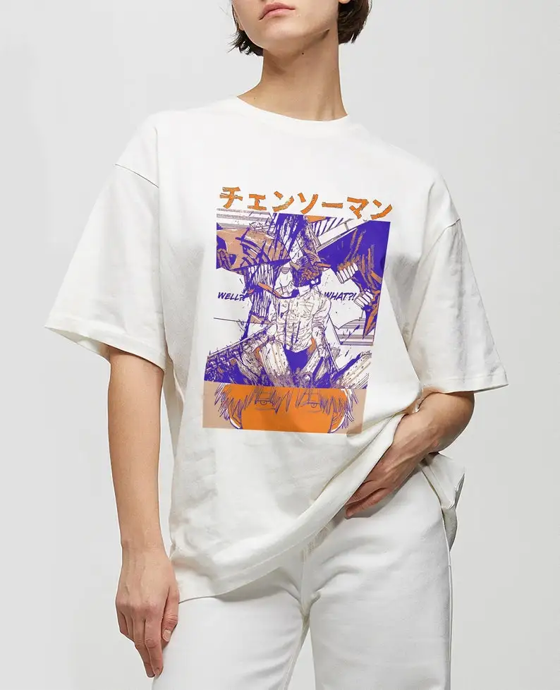 

Anime Chainsaw man Vintage Shirt, chainsaw man Makima shirt, asa mitaka, retro