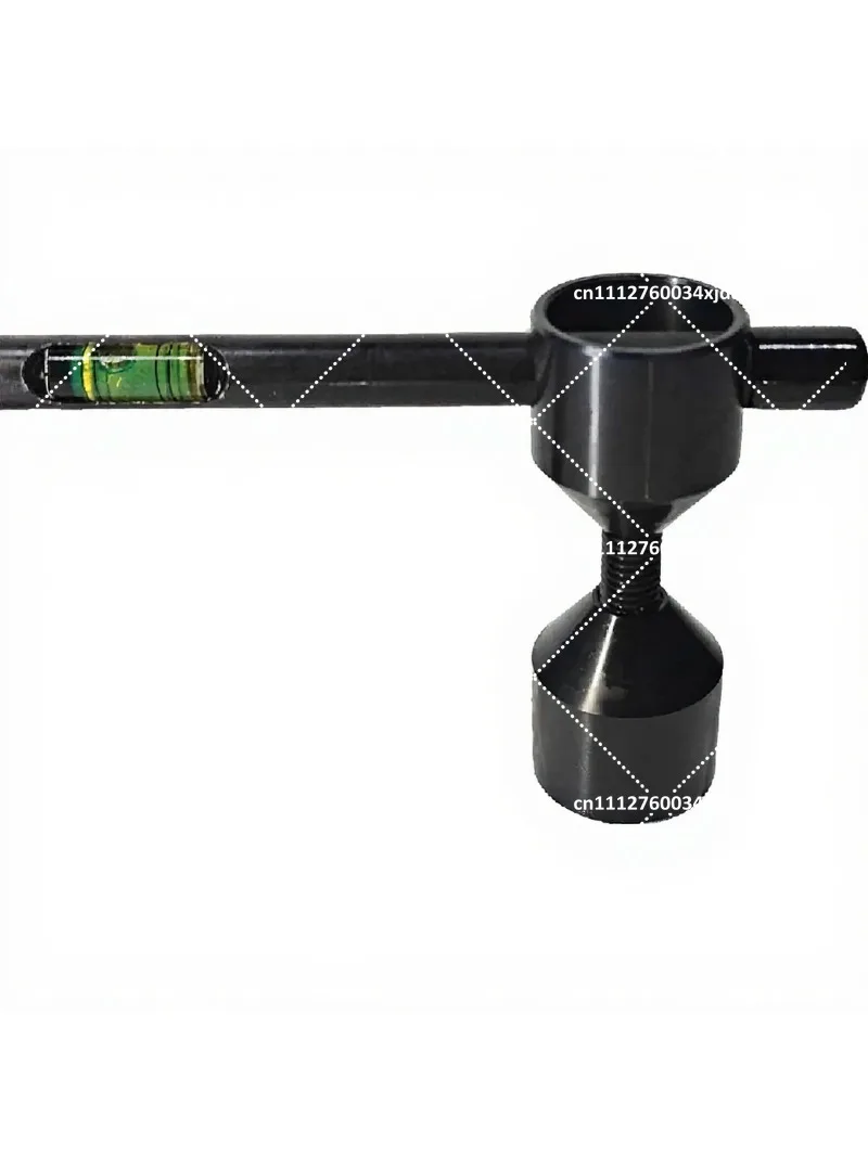 Precision Metal Circular Spirit Level with Base and Mounting Holes for Accurate Leveling